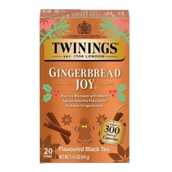 Tea<Twinings Winter Teas Gingerbread Joy Black Tea Bags, 20/Box (F15739)