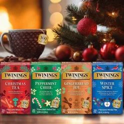 Tea<Twinings Winter Teas Gingerbread Joy Black Tea Bags, 20/Box (F15739)