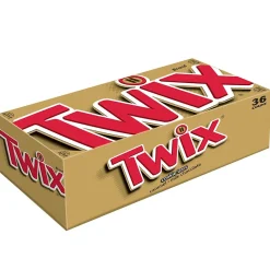 Chocolate<Twix Caramel Fun Size Chocolate Cookie Bar Candy Bag, 1.79 oz., 36/Box (MMM35391)