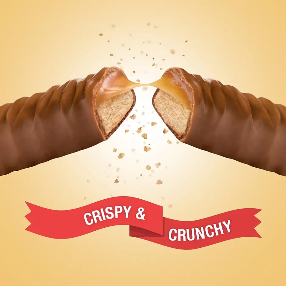 Chocolate<Twix Caramel Fun Size Chocolate Cookie Bar Candy Bag, 1.79 oz., 36/Box (MMM35391)