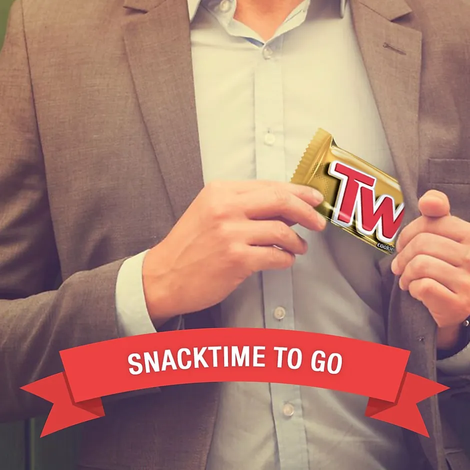 Chocolate<Twix Caramel Fun Size Chocolate Cookie Bar Candy Bag, 1.79 oz., 36/Box (MMM35391)