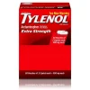 Tylenol Extra Strength Caplets, Fever Reducer and Pain Reliever, 500 mg, 50 Count, 2/Pack (487348)
