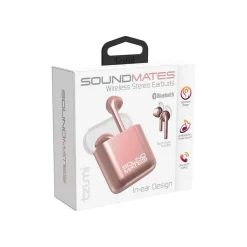 Tzumi SoundMates Wireless Bluetooth Stereo Headphones, Rose Gold (6290ST)