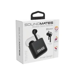 Tzumi SoundMates Wireless Bluetooth Stereo Headphones, Black (6289ST)