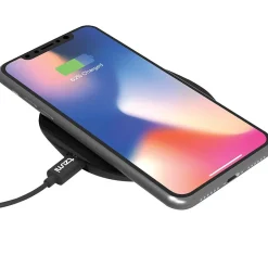 Tzumi Wireless Power Desk Pad, 10 Watt, Black