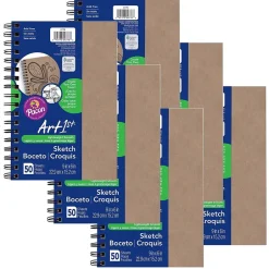 uCreate Create Your Own Cover Sketch Diary, 9" x 6", Natural, 50 Sheets, Pack of 6 (PAC4776-6) Sale