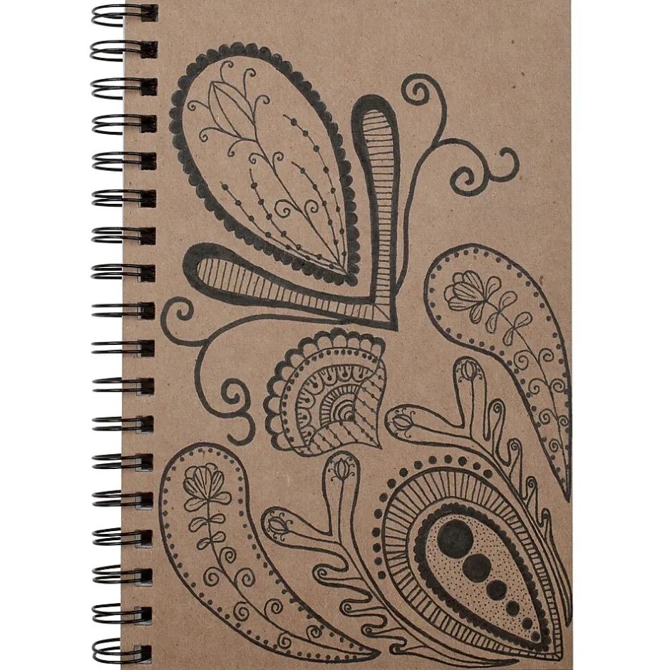 uCreate Create Your Own Cover Sketch Diary, 9" x 6", Natural, 50 Sheets, Pack of 6 (PAC4776-6) Sale