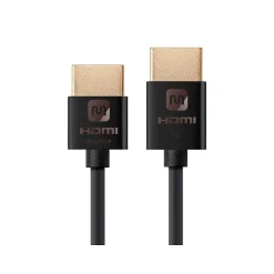 Hdmi Cables<Monoprice Ultra Slim Active High Speed HDMI® Cable, 18Gbps, 15ft Black