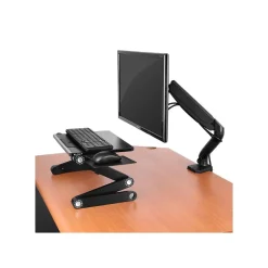 Uncaged Ergonomics Adjustable Single Computer Monitor LCD Arm/Mount, Black (MM-b)* Monitor Mounts & Stands