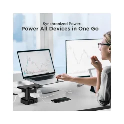 Surge Protectors & Power Strips<Uncaged Ergonomics Cube 4-Outlet 4-USB Port Surge Protector, 10', Black (WC-10-b)