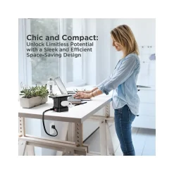 Surge Protectors & Power Strips<Uncaged Ergonomics Cube 4-Outlet 4-USB Port Surge Protector, 10', Black (WC-10-b)