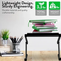 Uncaged Ergonomics WorkEZ Cooling Laptop Lap Desk, Executive Black (WEEB)