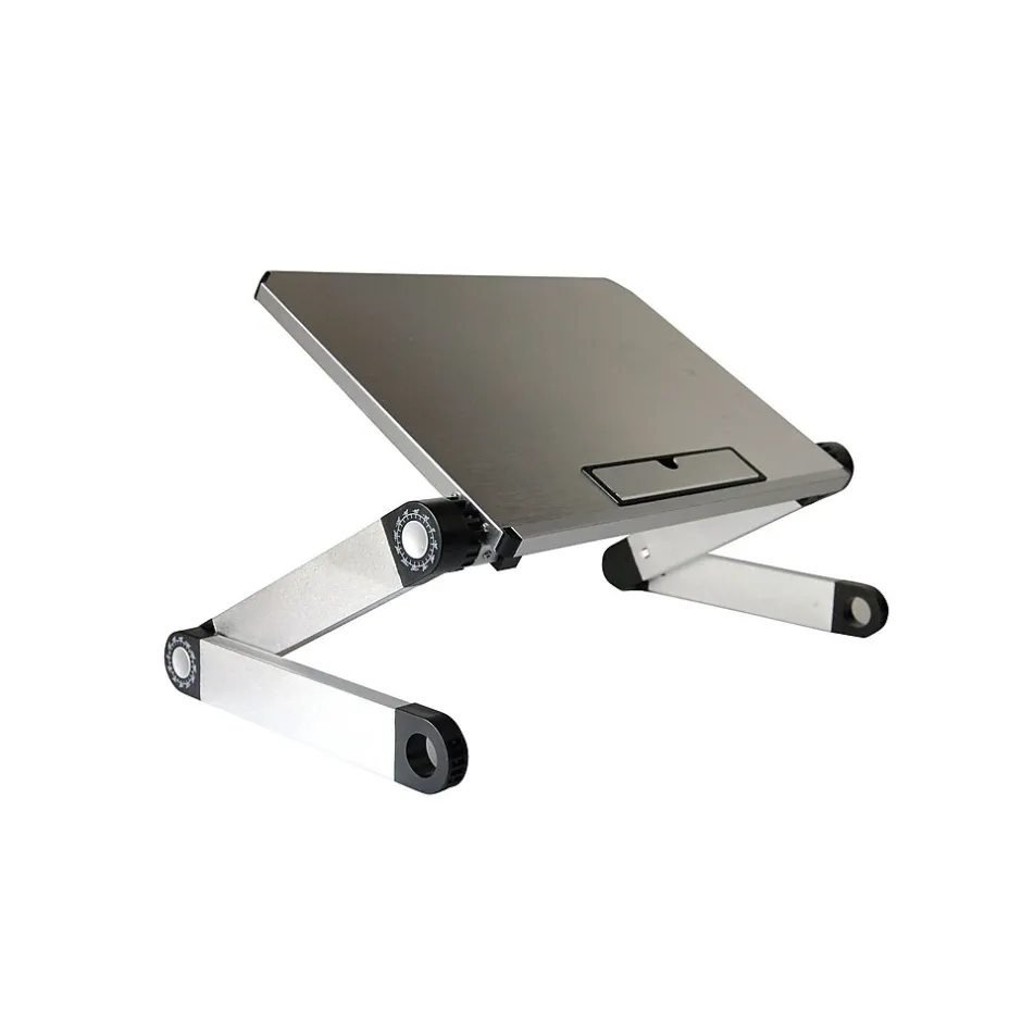 Uncaged Ergonomics WorkEZ Ergonomic Laptop Cooling Stand, Light Silver (WELS)