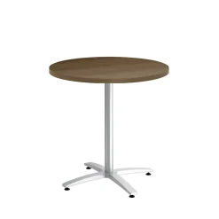 Best ™ Multipurpose 30" Round Pinnacle Laminate Seated Height Silver Base Table (54812) Conference Room Tables