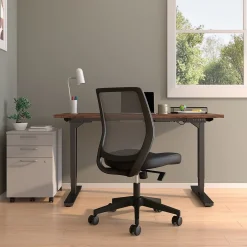 Discount ™ Essentials™ Armless Ergonomic Fabric Swivel Task Chair, Black (UN59378) Office Chairs