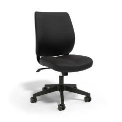 Best ™ Essentials™ Ergonomic Armless Fabric Task Chair, Black (UN59382) Office Chairs