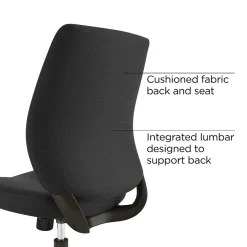 Best ™ Essentials™ Ergonomic Armless Fabric Task Chair, Black (UN59382) Office Chairs