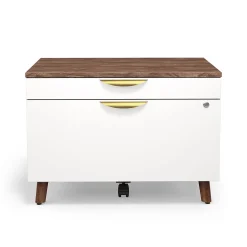 Sale ™ MidMod 2-Drawer Mobile Lateral File Cabinet, Letter/Legal, Lockable, 21.1