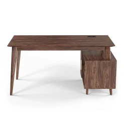 Best ™ MidMod 60"W Computer and Writing Storage Desk, Espresso (UN56950) Corner Desks