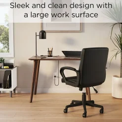 Clearance ™ MidMod 42"W Writing Desk, Espresso (UN60412-CC) Office Desks