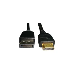Hdmi Cables<Unirise HDMIDP-06F-MM 6' DisplayPort/HDMI Audio/Video Cable, Black