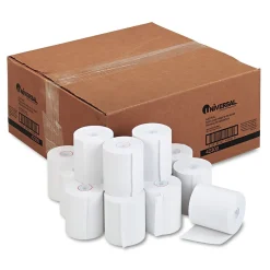 Clearance Bond Adding Machines & Calculator Paper Rolls, 3" x 165', 50 Rolls/Pack (UNV42300) Pos Paper