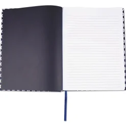 Universal Casebound Hardcover Notebook, Dark Blue with Hexagon Pattern, 1-Subjects, 10 1/4 x 7 5/8, Each (66351) Discount