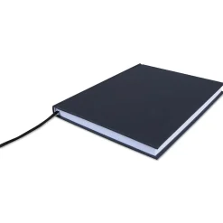 Universal Casebound Hardcover Notebook, Black Linen, 1-Subjects, 10 1/4 x 7 5/8, Each (66353) Clearance