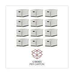 Universal Corrugated Boxes, Letter/Legal Size, White, 12/Carton (UNV95224) New