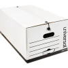 Universal Economy String-Tie Storage File, Legal Size, White, Stacking Strength 585 lbs., 15" x 10 1/4" x 24", 12/Ct Outlet
