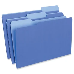 Universal File Folder, Legal Size, Blue, 100/Box (UNV15301) Hot
