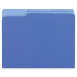 Universal File Folder, Letter Size, Blue, 100/Box (UNV12301) Discount