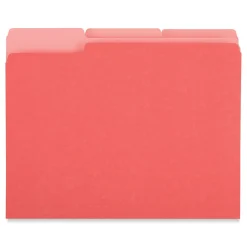 Universal File Folder, Letter Size, Red, 100/Box (UNV12303)