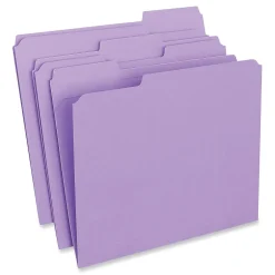 Universal File Folder, Letter Size, Violet, 100/Box (UNV16165) Sale