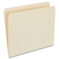 Universal File Folder, Straight Cut, Letter Size, Manila, 100/Box (UNV12110) Clearance