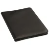 Universal Leather-Look Pad Folio Leather Padfolio, Black (UNV32660)