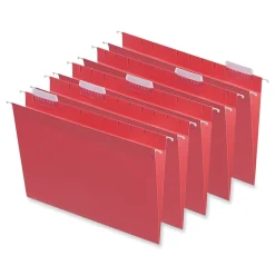 Universal Recycled Hanging File Folder, Letter Size, Red, 25/Box (UNV14118) Sale