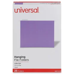 Universal Recycled Hanging File Folder, Letter Size, Violet, 25/Box (UNV14120) Online