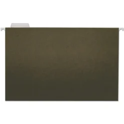 Universal Recycled Hanging File Folder, Legal Size, Standard Green, 25/Box (UNV14215) Online