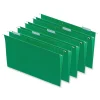 Universal Recycled Hanging File Folder, Legal Size, Bright Green, 25/Box (UNV14217) Sale