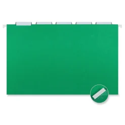Universal Recycled Hanging File Folder, Legal Size, Bright Green, 25/Box (UNV14217) Sale