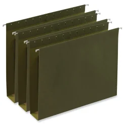 Universal Reinforced Recycled Hanging File Folder, Letter Size, Green, 25/Box (UNV14142) Online