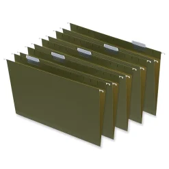 Universal Reinforced Recycled Hanging File Folder, Legal Size, Green, 25/Box (UNV14152) Best