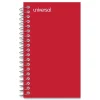 Universal Side Wirebound Memo Books, 5" x 3", Narrow Ruled, 50 Sheets/Pad, 12/Pack (UNV20453)