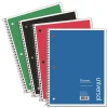 Universal 1-Subject Notebooks, 8" x 10.5", College Ruled, 70 Sheets, Assorted Colors, 4/Pack (UNV66614) Sale