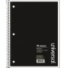 Universal Wirebound Notebook, 8 x 10.5, Wide Ruled, 70 Sheets, Assorted Color Cover (UNV66620) Outlet