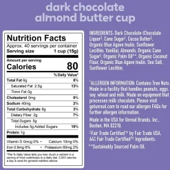 Chocolate<UNREAL Dark Chocolate Almond Butter Cups, 0.53 Oz., 40/Pack (220-02089)