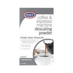 Urnex Coffee and Espresso Machine Descaling Powder, 1 Oz., 3/Box (15-DZP-UCP03)
