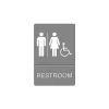 Social Distance Signage<Headline U.S. Stamp & Sign ADA "RESTROOM" Sign, 6" x 9" (UST4811)
