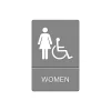 Social Distance Signage<Headline U.S. Stamp & Sign ADA "WOMEN ACCESSIBLE" Sign, 6" x 9" (UST4814)